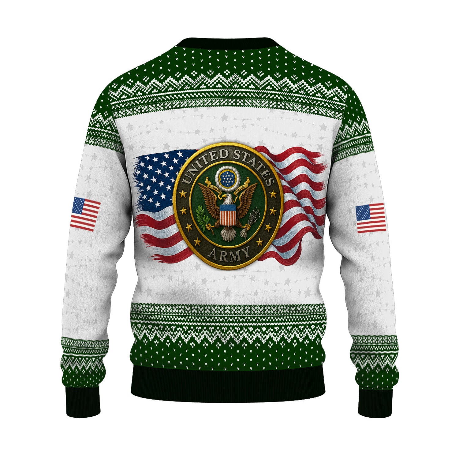 Personalized US Army Ugly Christmas Sweater TUST09
