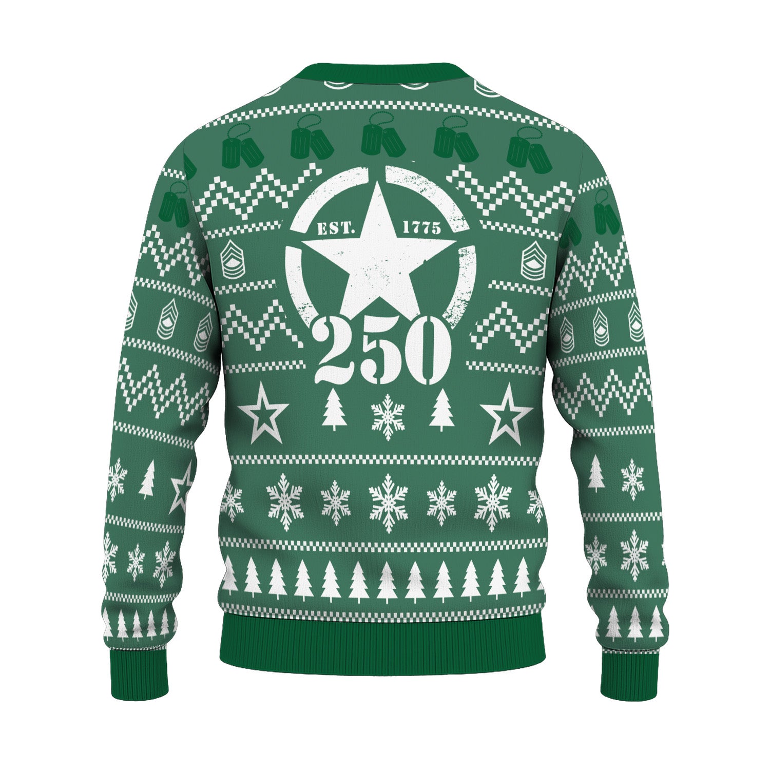 Custom Ranks US Army Ugly Christmas Sweater for Women Men TUST01