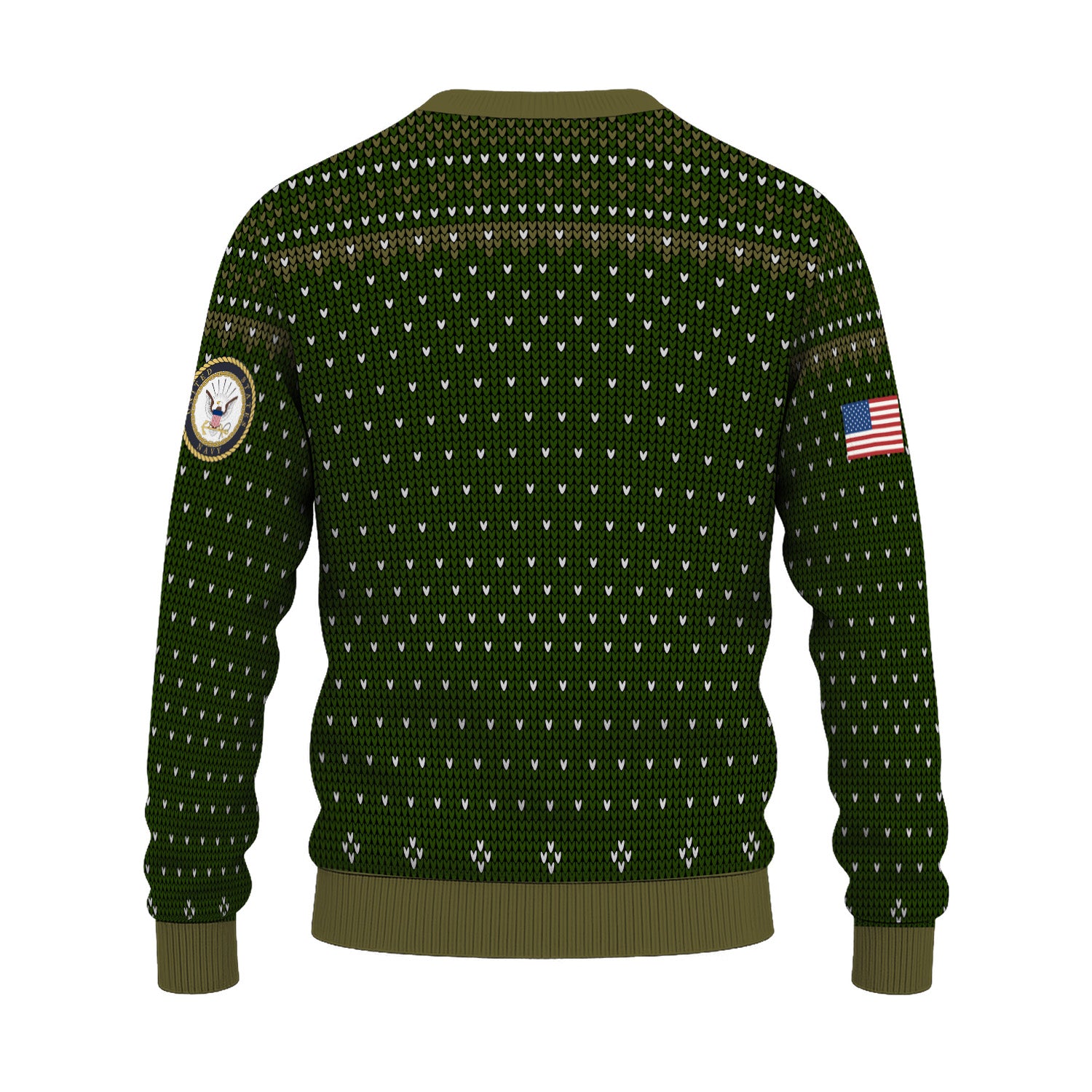 Personalized US Army Ugly Christmas Sweater TUST07