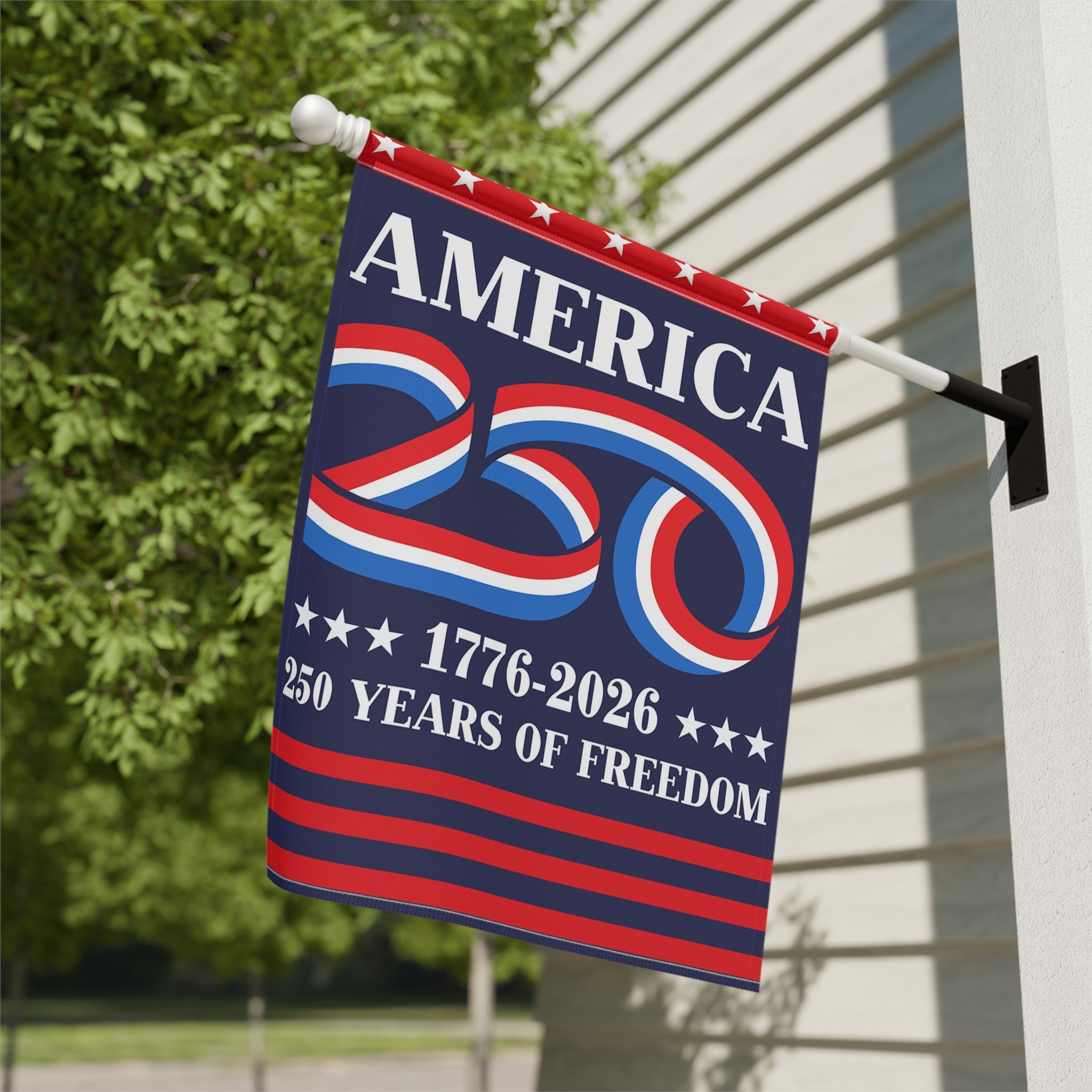 America 250 1776 - 2026 House Flag 28''x40'' Twin-Side Printing