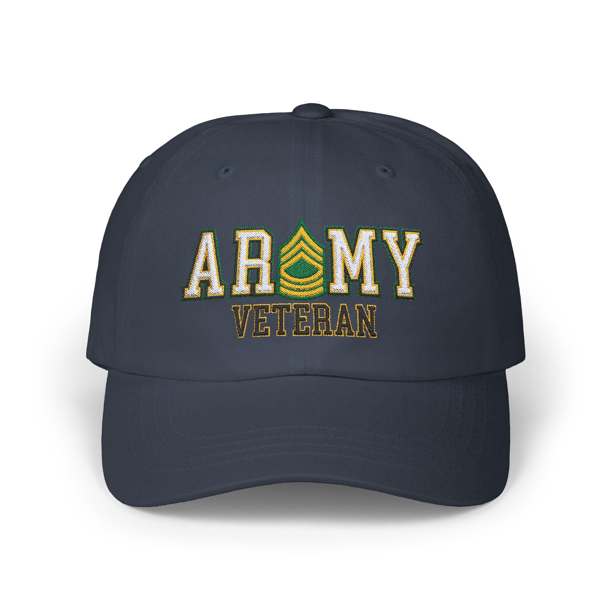 US Army E-8 Master Sergeant E8 MSG Noncommissioned Officer Veteran Embroidered Classic Dad Cap