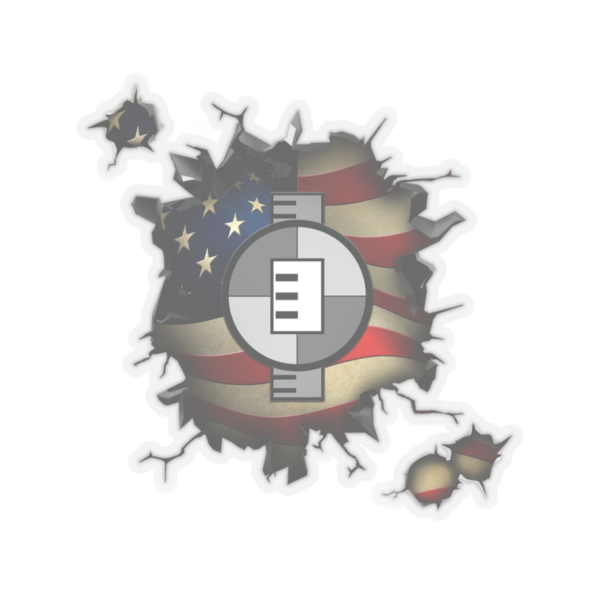 Navy Engineering Aide Navy EA 3D Break Effect Stickers