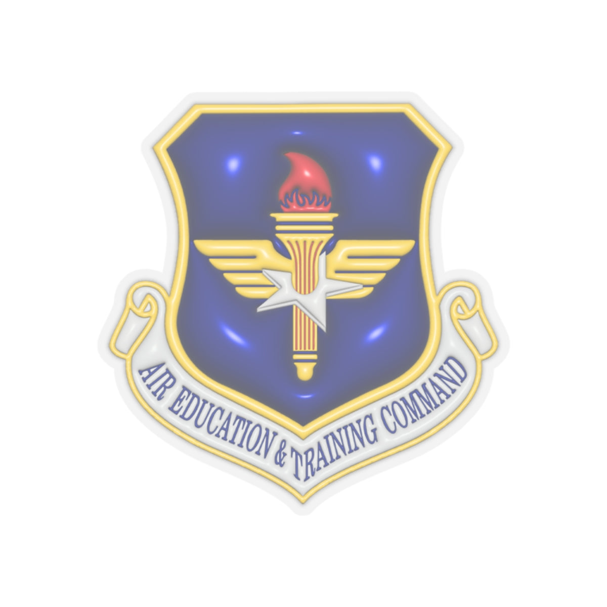 US Air Force Air Education and Training Command 3D Effect Stickers