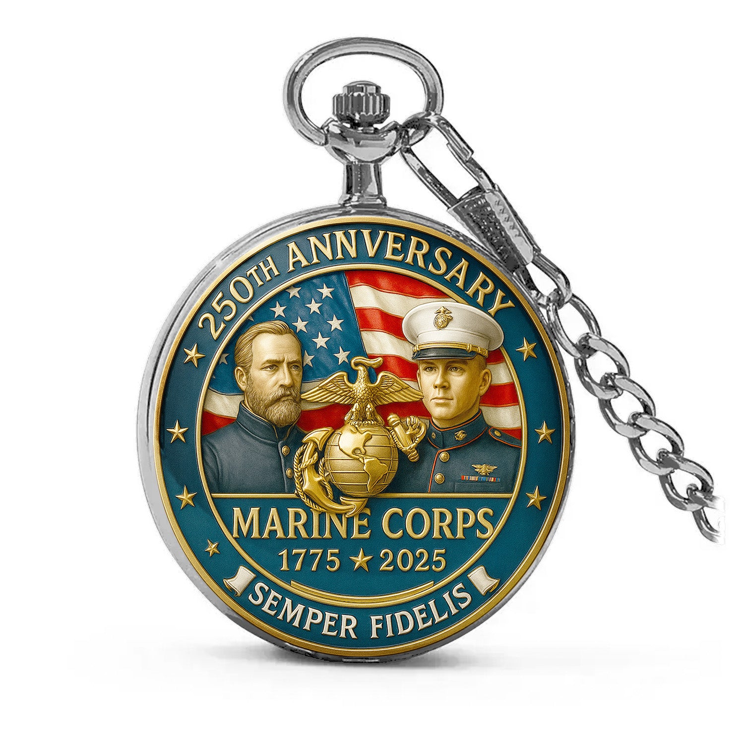 Marine Corps 250th Anniversary Pocket Watch