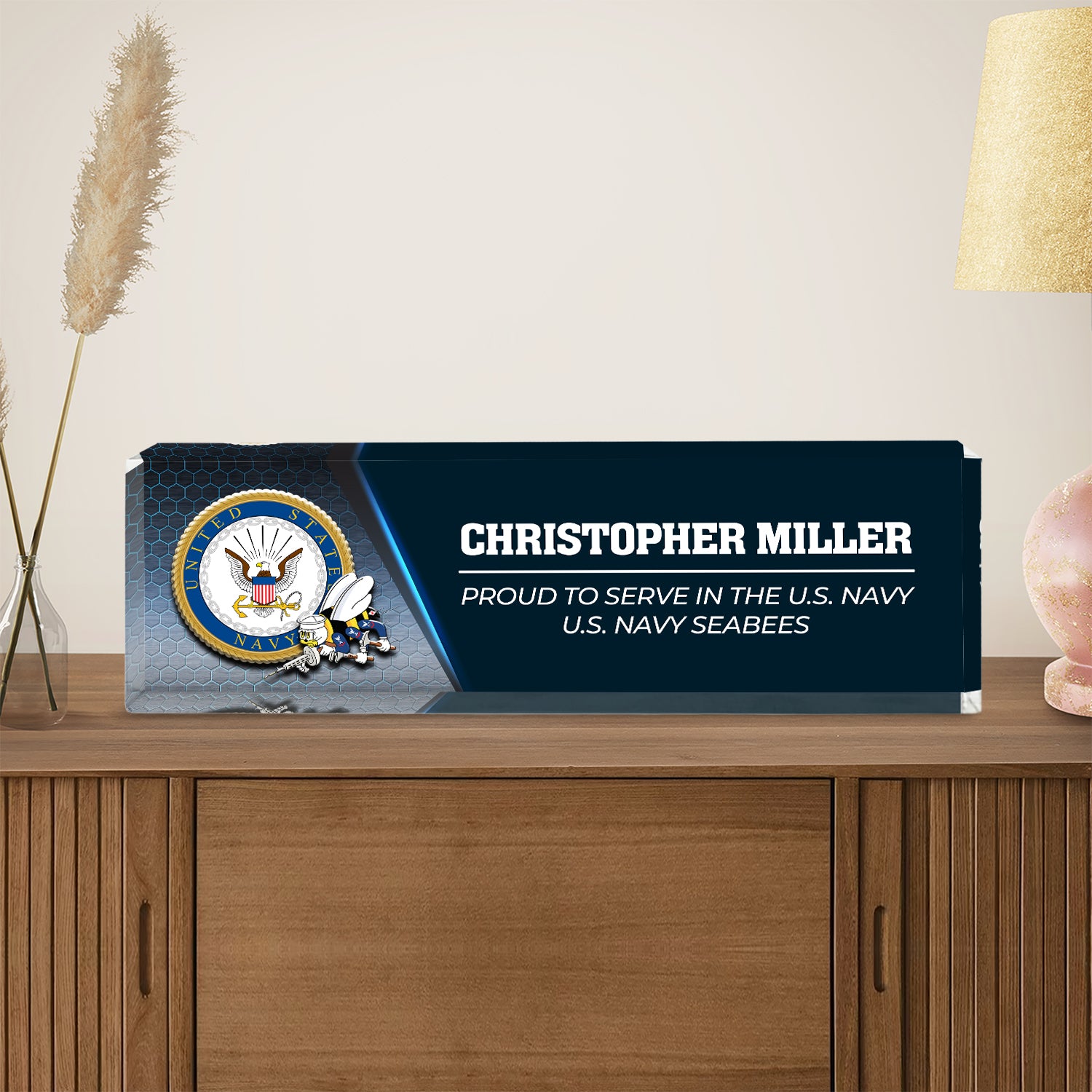 Custom U.S. Navy Special Warfare Acrylic Plaque – Personalized Military Gift