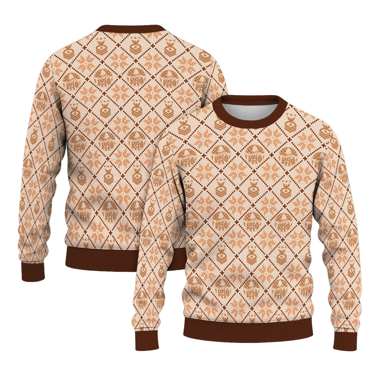 Personalized US Navy Christmas Ugly Sweater TUST07