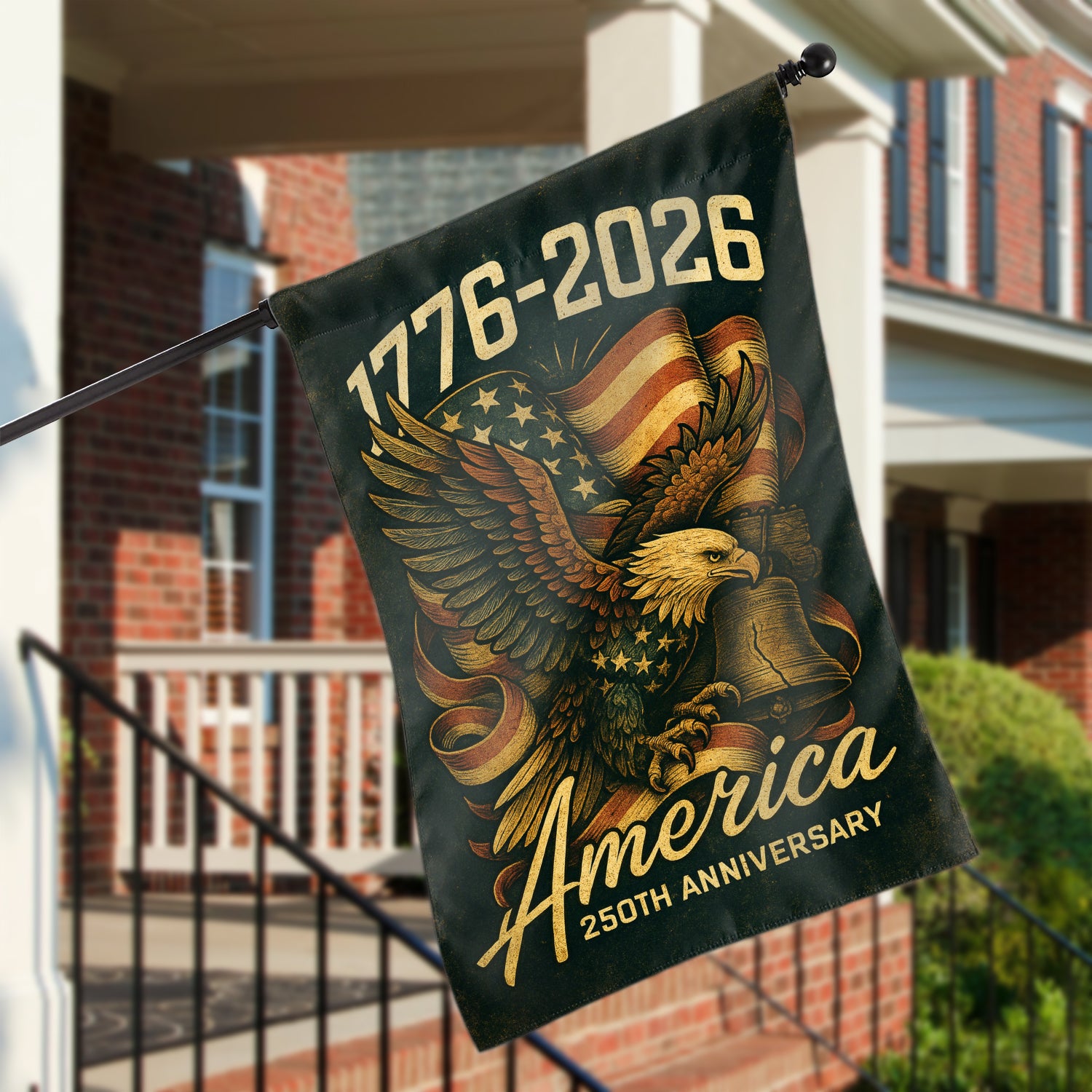 1776 - 2026 America 250th Anniversary House Flag 28''x40'' Twin-Side Printing