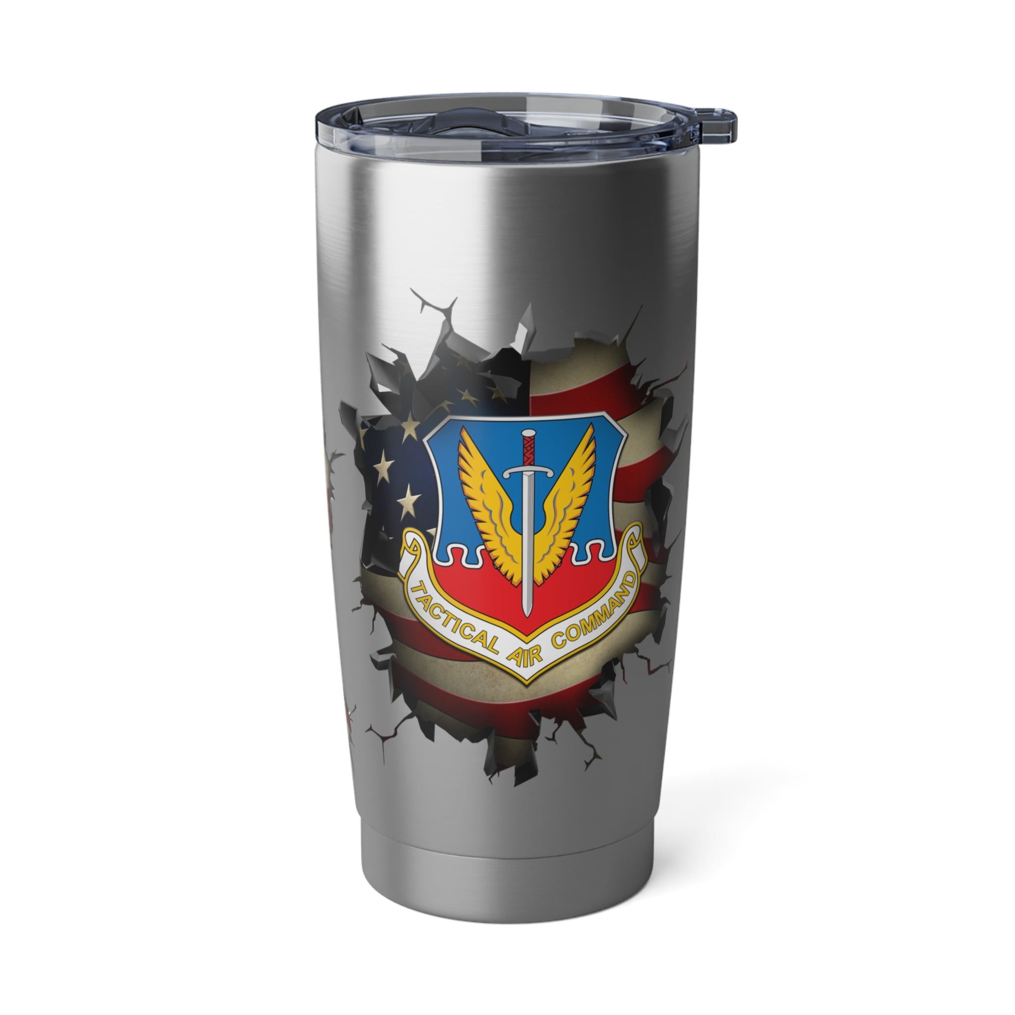 US Air Force Tactical Air Command 3D Break Effect Vagabond 20oz Tumbler