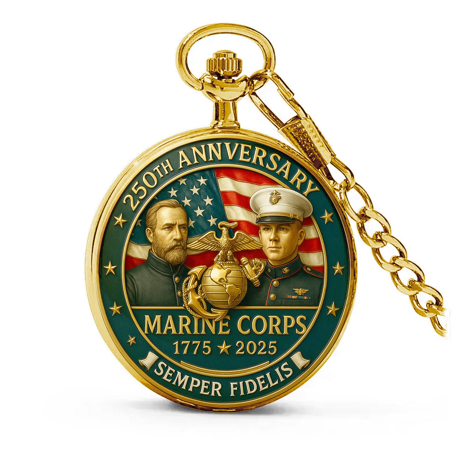 Marine Corps 250th Anniversary Pocket Watch