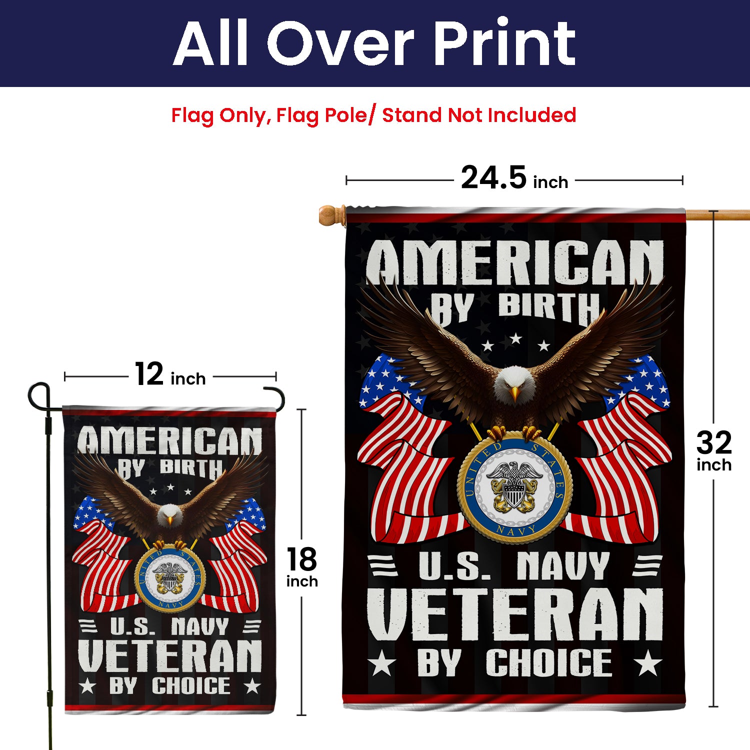 Personalized US Military Logo/Insignia JFLAG01 Garden Flag, House Flag Twin-Side Printing