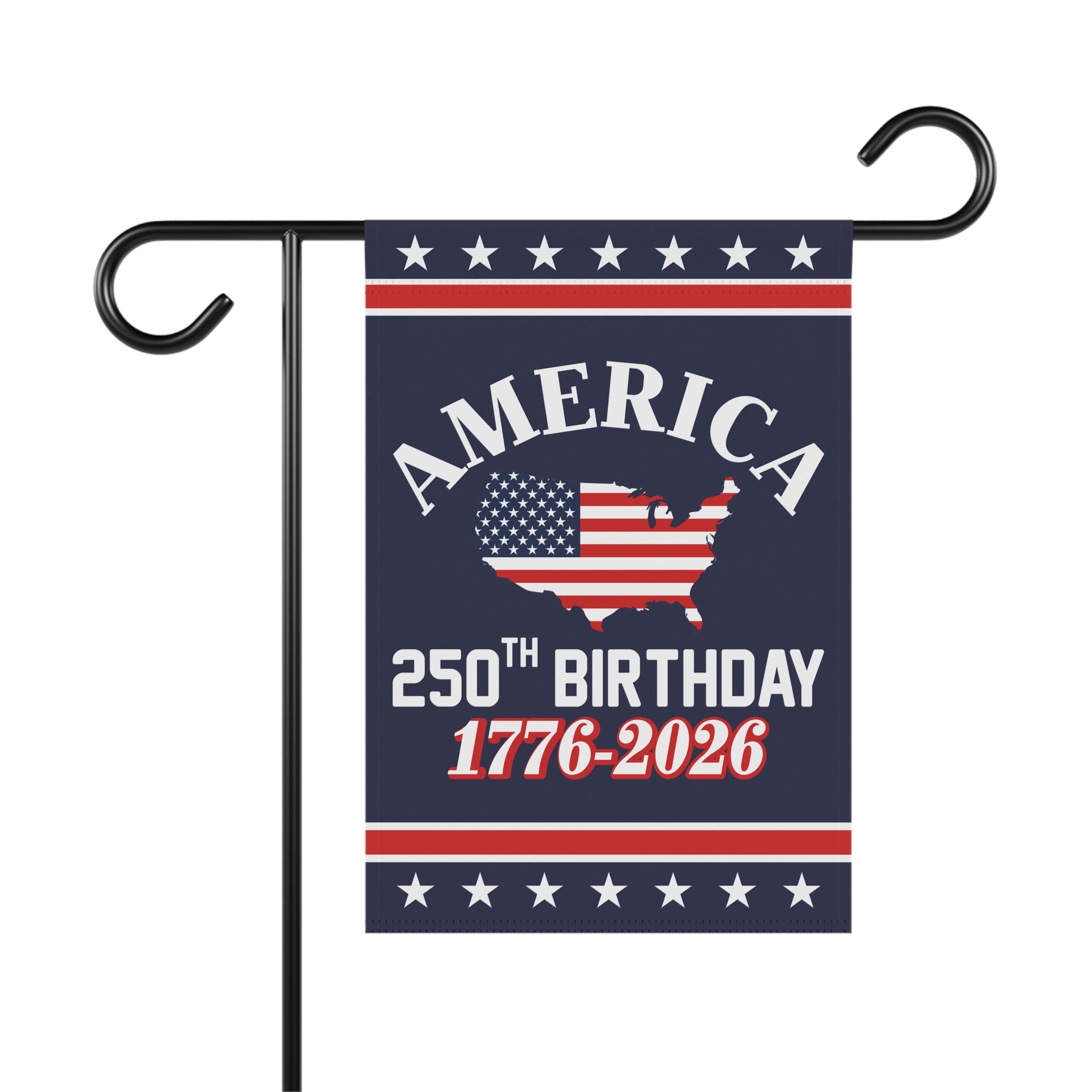 America 250th Birthday 1776 - 2026 Garden Flag 12''x18'' Twin-Side Printing