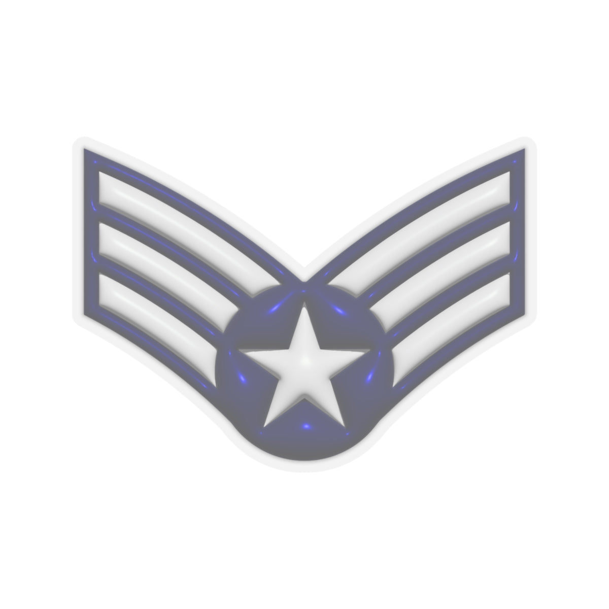 US Air Force E-4 Buck Sergeant 3D Effect Stickers