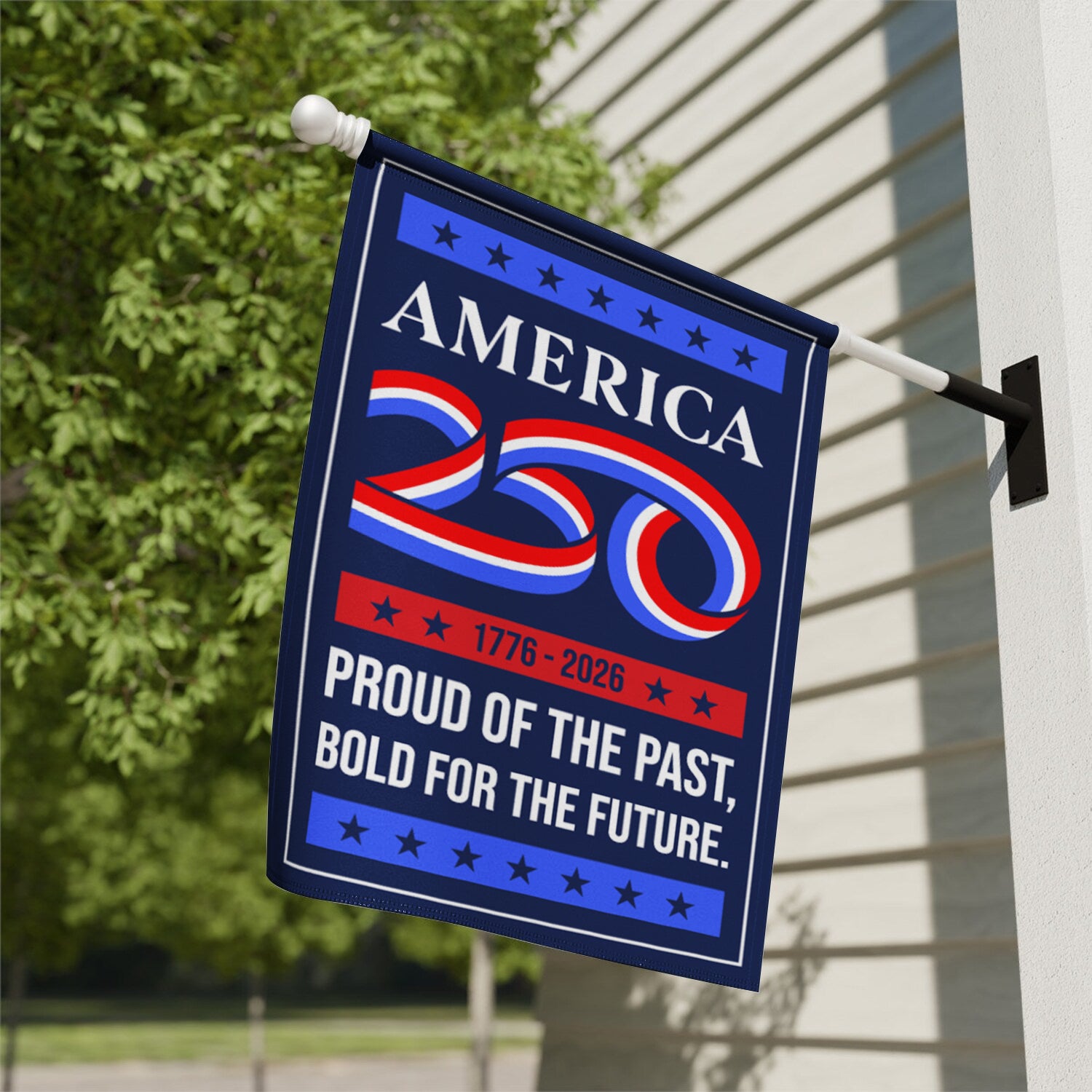 America 250 1776 - 2026 Proud Of The Past House Flag 28''x40'' Twin-Side Printing