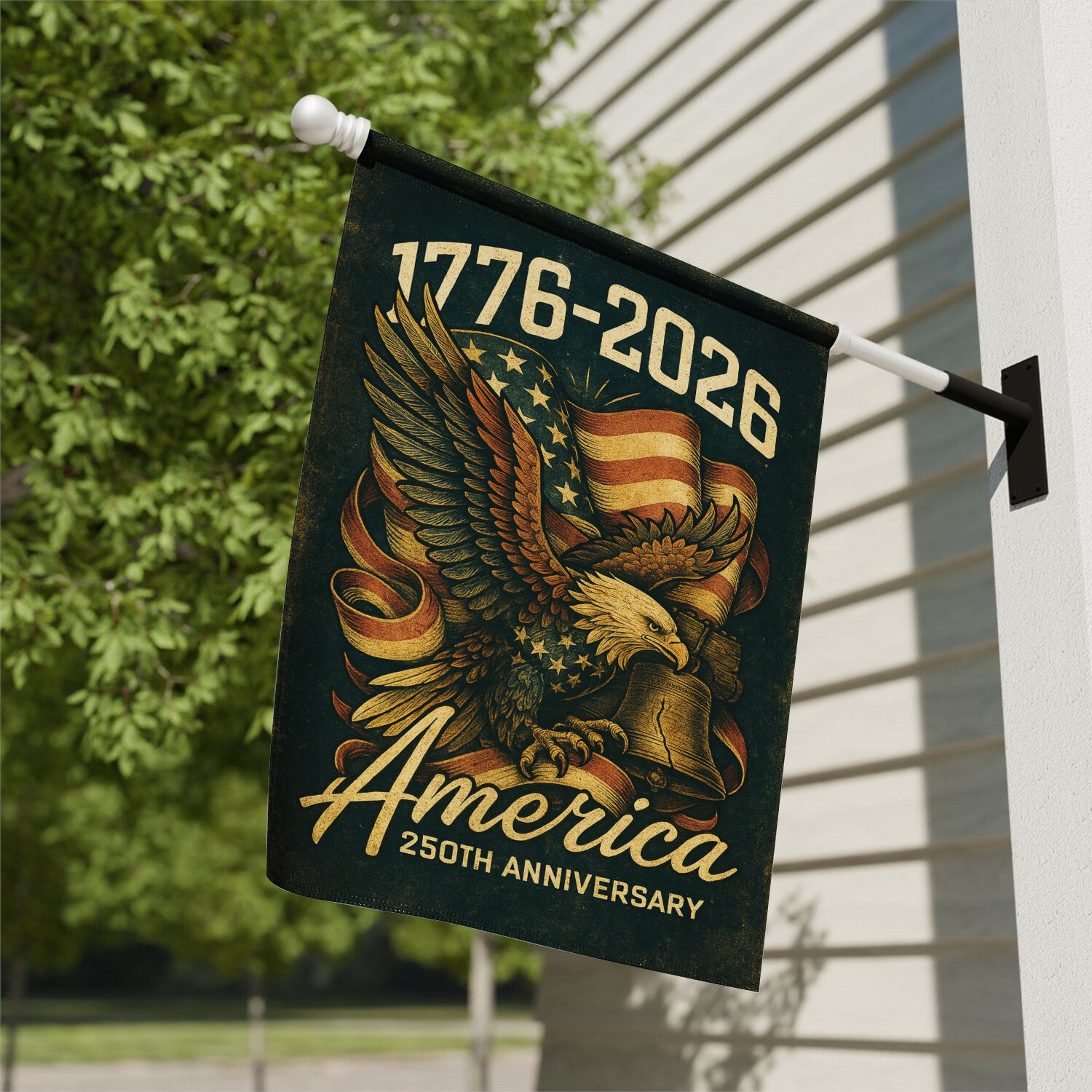 1776 - 2026 America 250th Anniversary House Flag 28''x40'' Twin-Side Printing