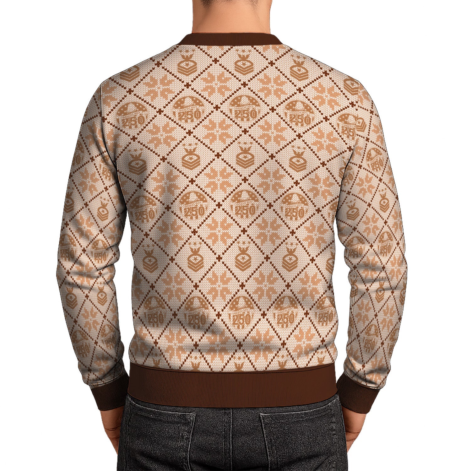 Personalized US Navy Christmas Ugly Sweater TUST07