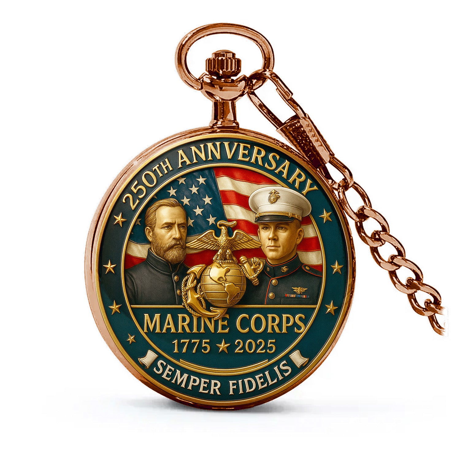 Marine Corps 250th Anniversary Pocket Watch