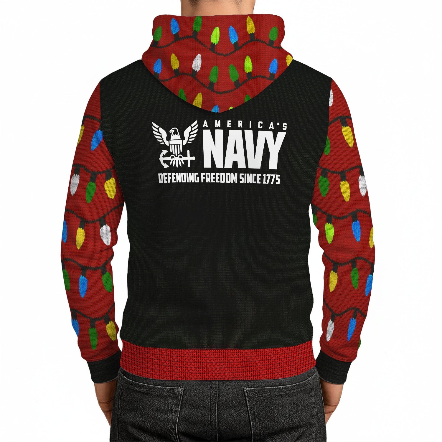 US Navy Light It Up Hoodie 3D All Over Print