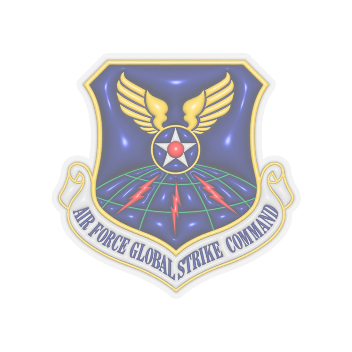 US Air Force Air Force Global Strike Command 3D Effect Stickers