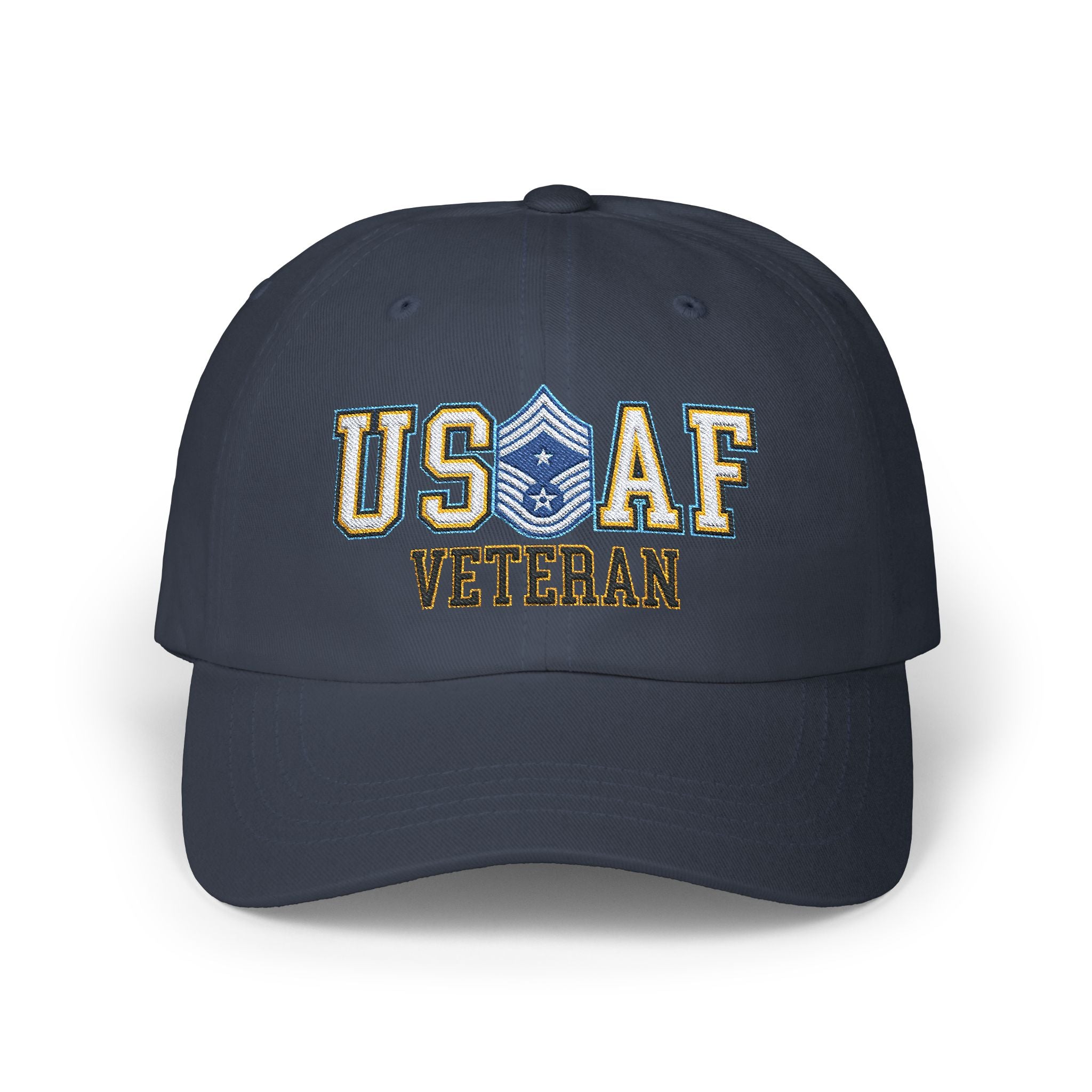 US Air Force E-9 Command Chief Master Sergeant CCM Veteran Embroidered Classic Dad Cap