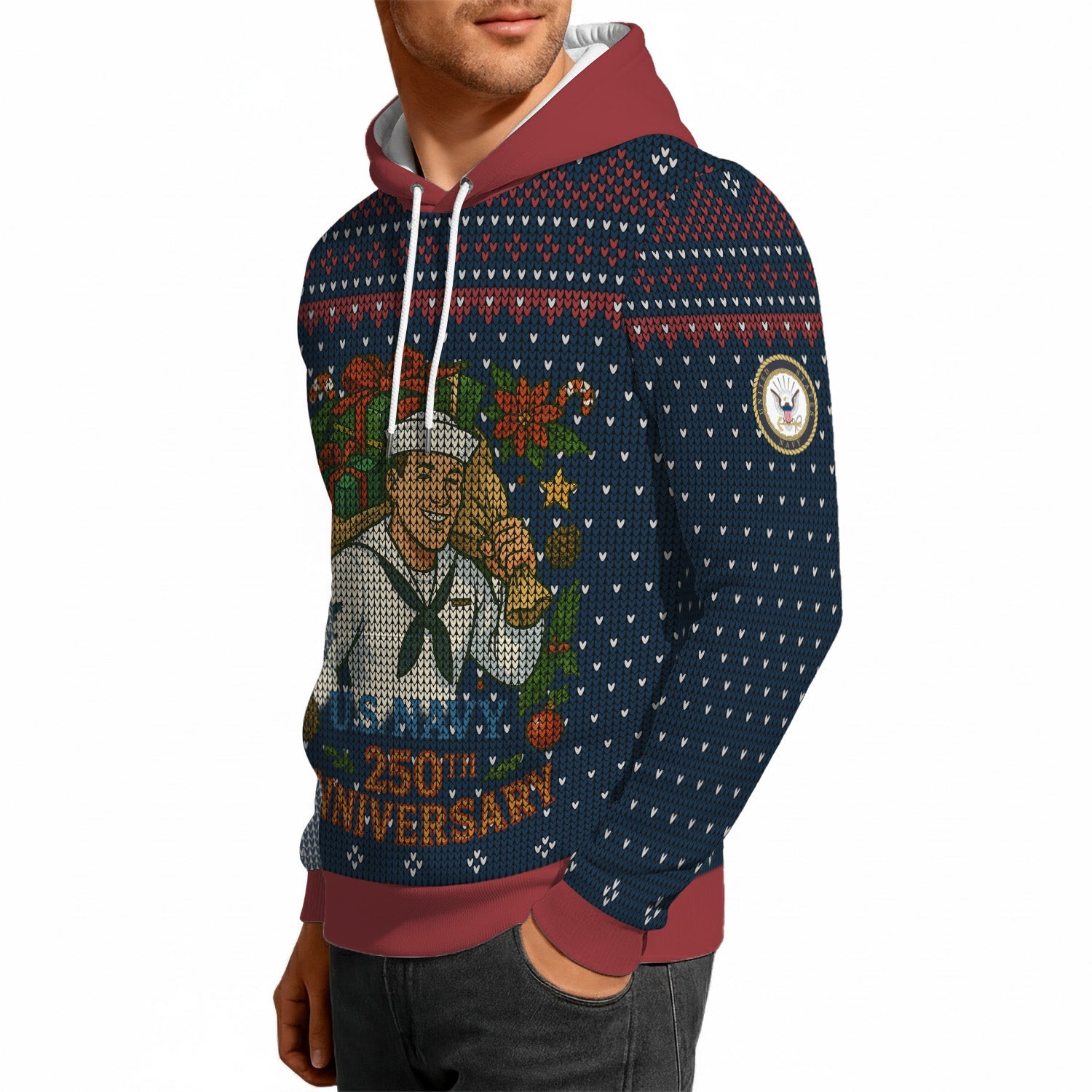 Personalized US Navy 3D All Over Print Hoodie TH3D02