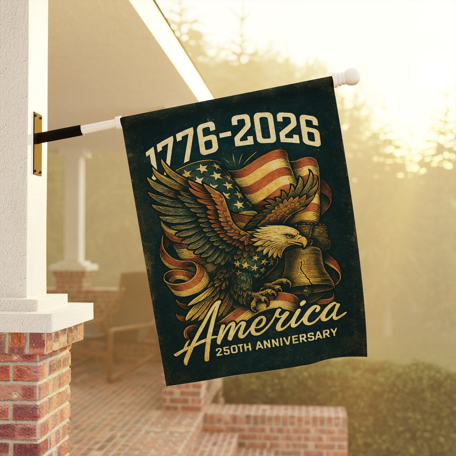 1776 - 2026 America 250th Anniversary House Flag 28''x40'' Twin-Side Printing