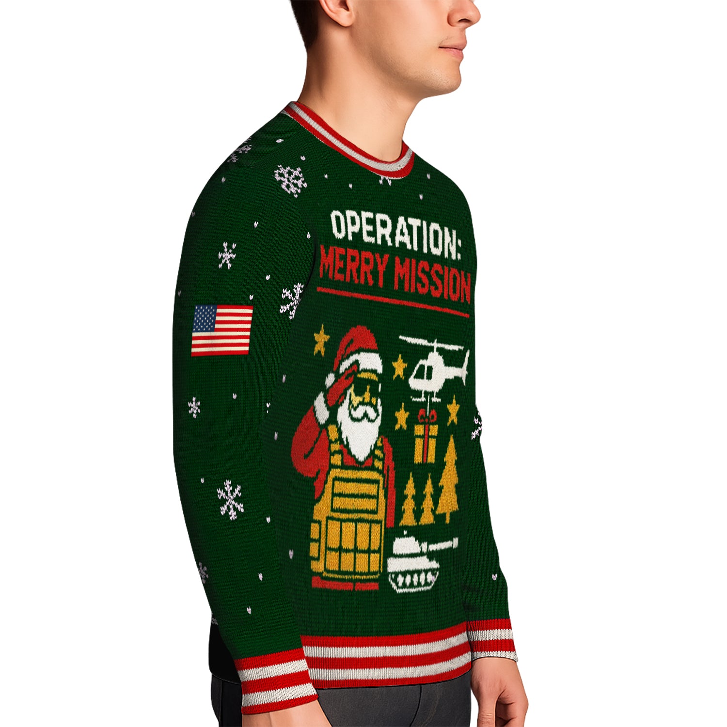 Operation Merry Mission Christmas Ugly Christmas Sweater