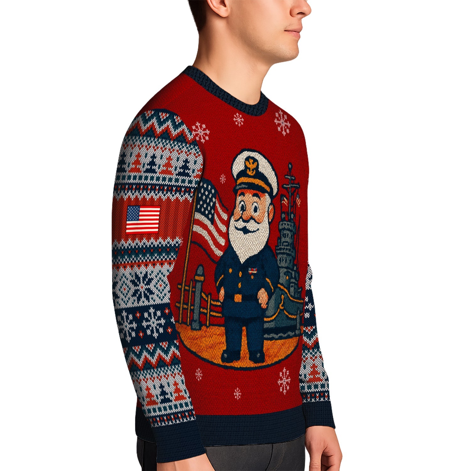US Navy Christmas Ugly Sweater