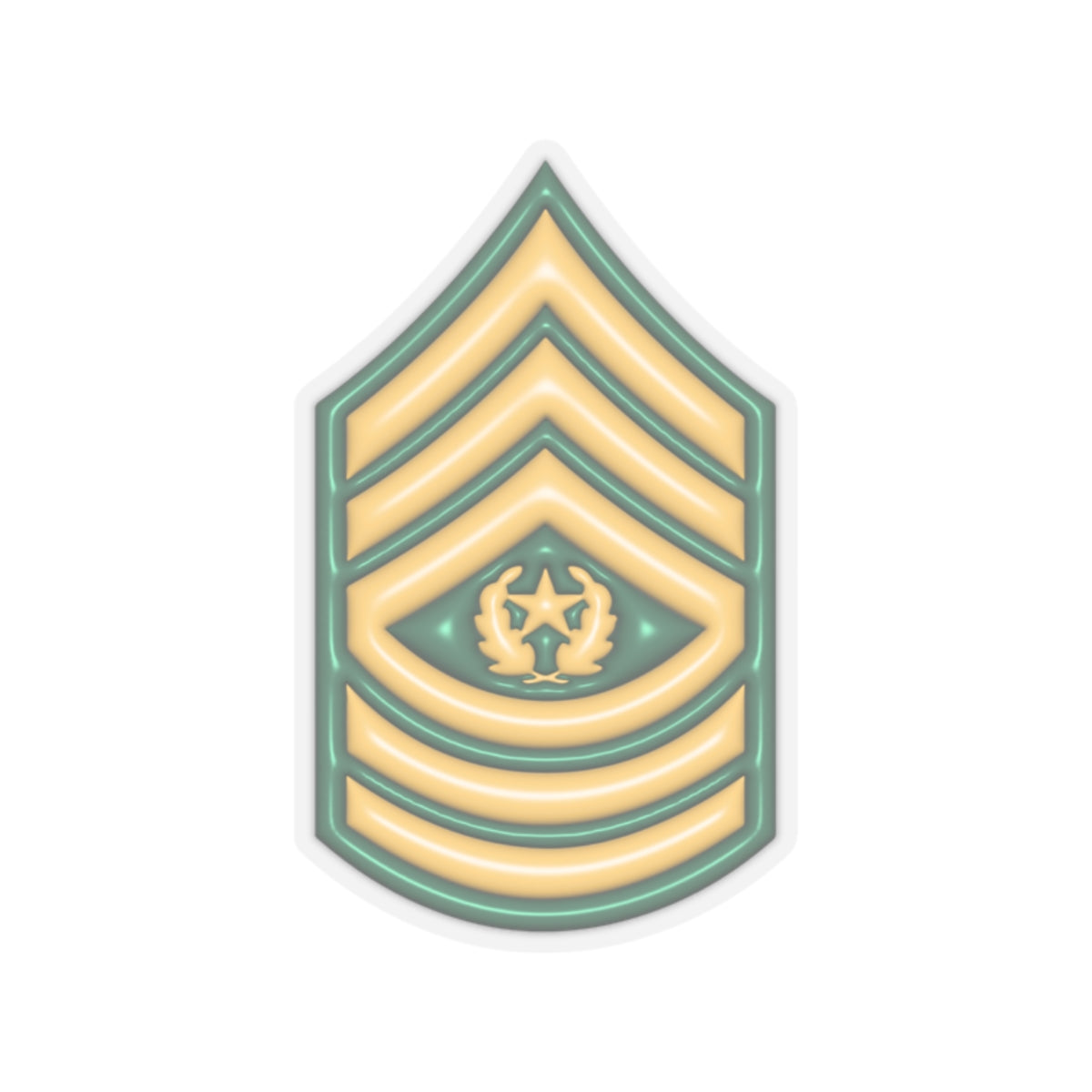 US Army E-9 Command Sergeant Major E9 CSM Noncommissioned Officer 3D Effect Stickers