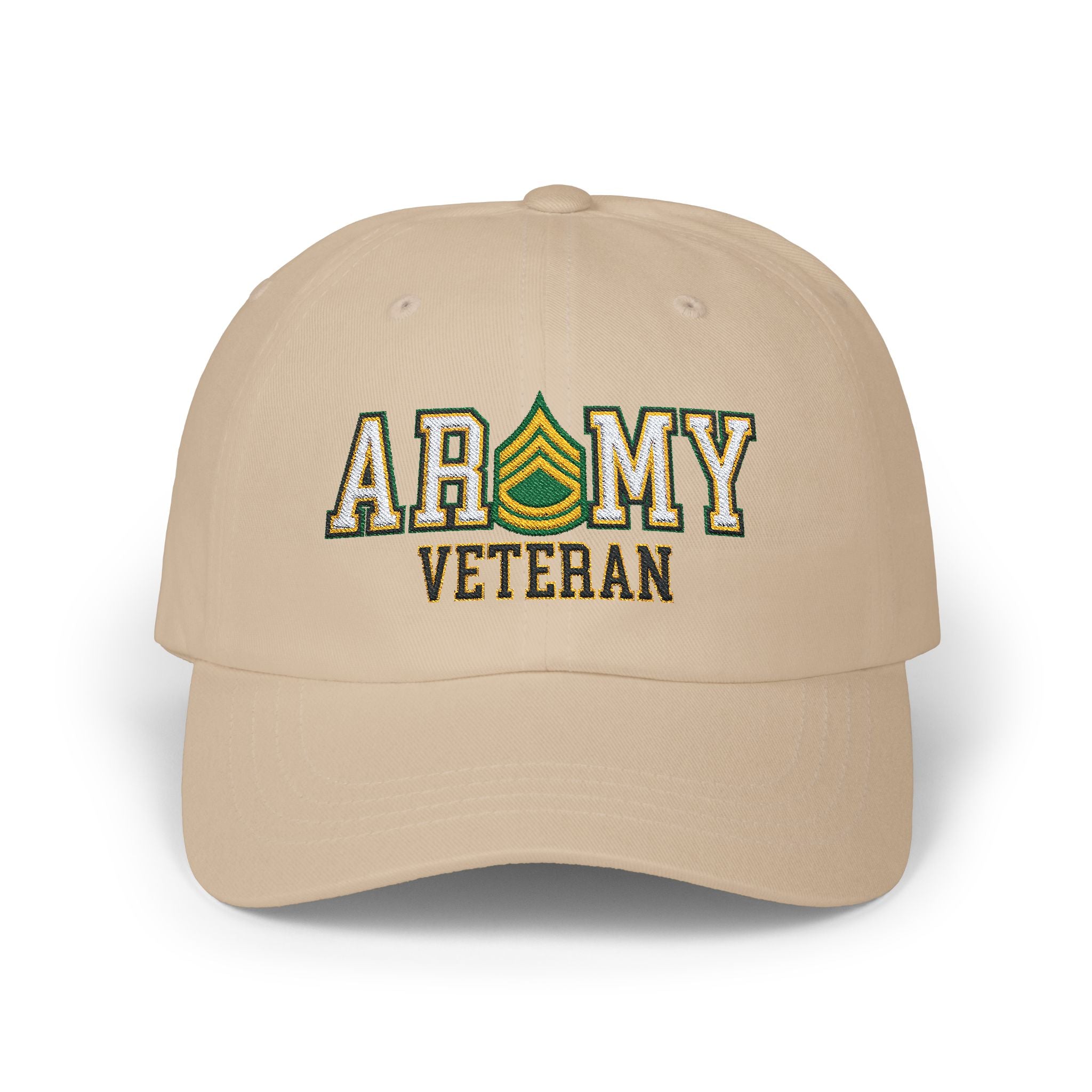 US Army E-7 Sergeant First Class E7 SFC Noncommissioned Officer Veteran Embroidered Classic Dad Cap