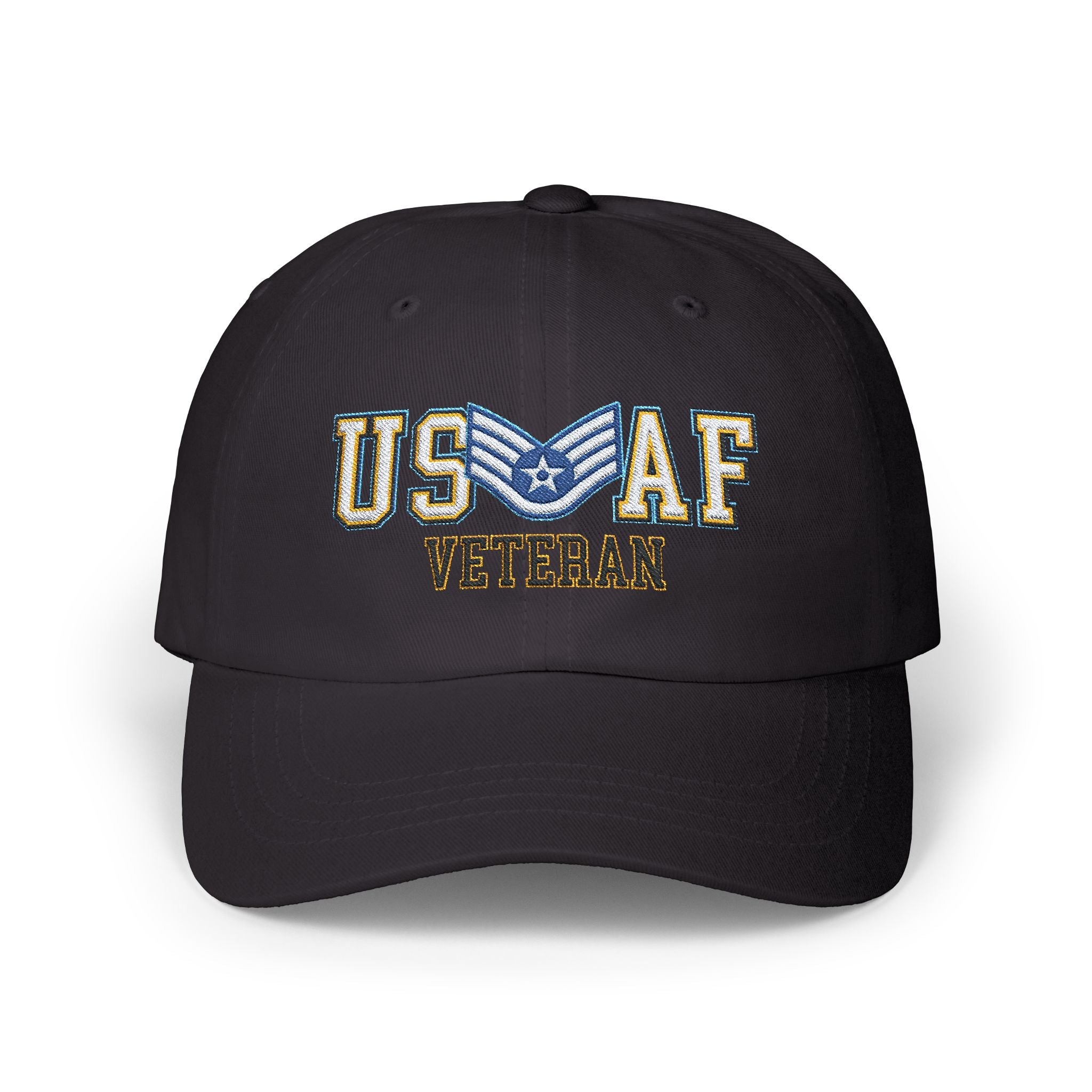 US Air Force E-5 Staff Sergeant SSgt Veteran Embroidered Classic Dad Cap