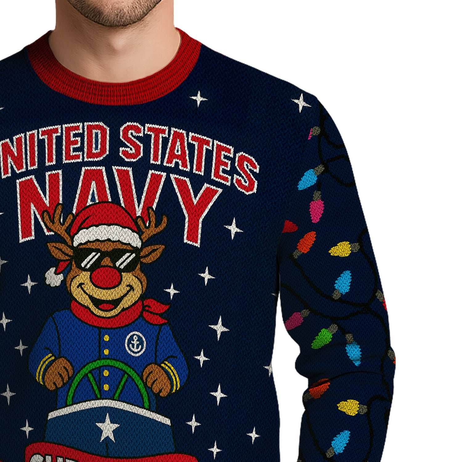US Navy 1775 - 2025 Christmas Ugly Sweater