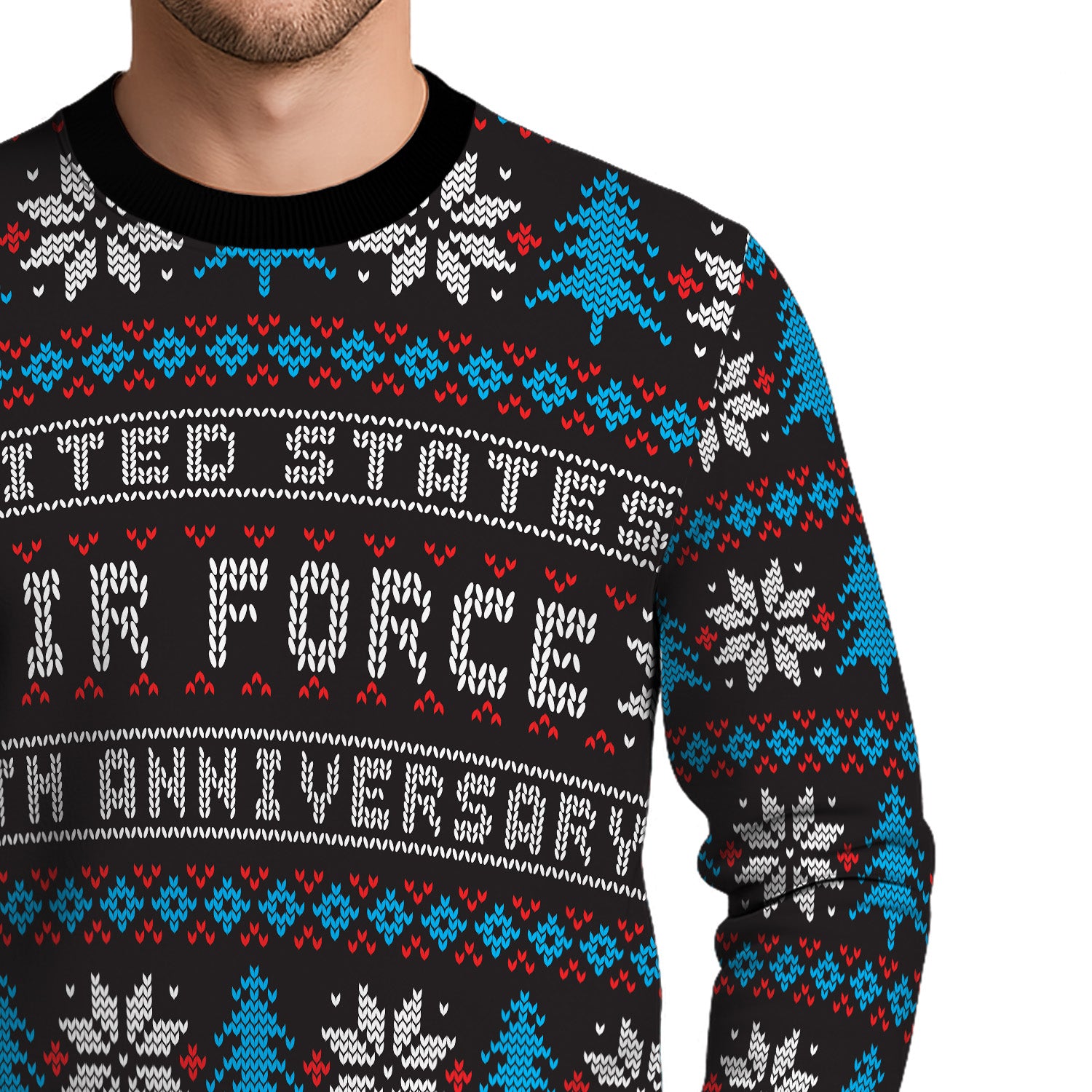 US Air Force 78th Anniversary Ugly Christmas Sweater for Women Men