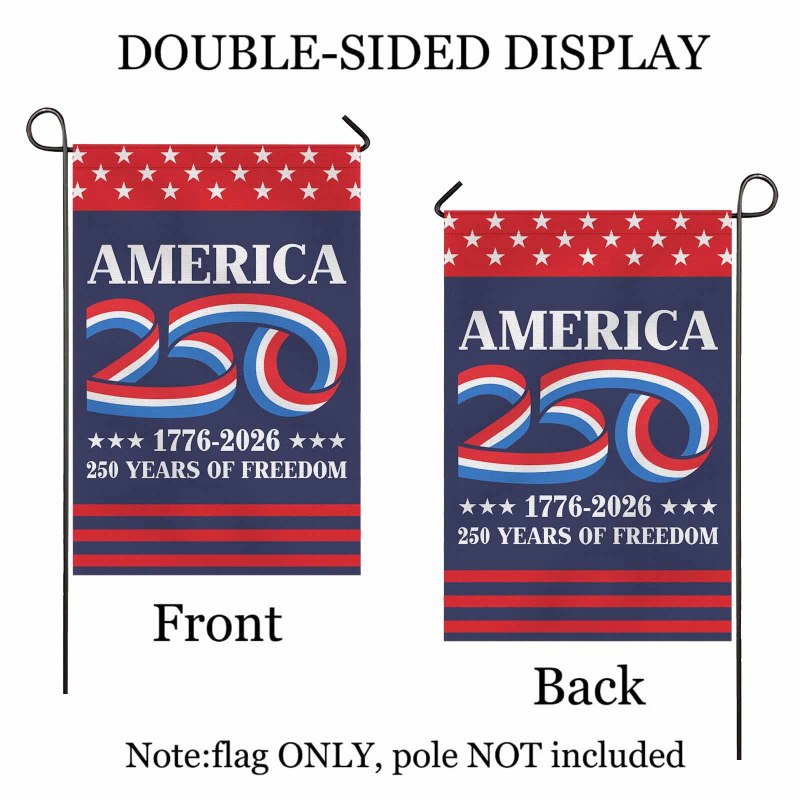 America 250 1776 - 2026 Garden Flag 12''x18'' Twin-Side Printing