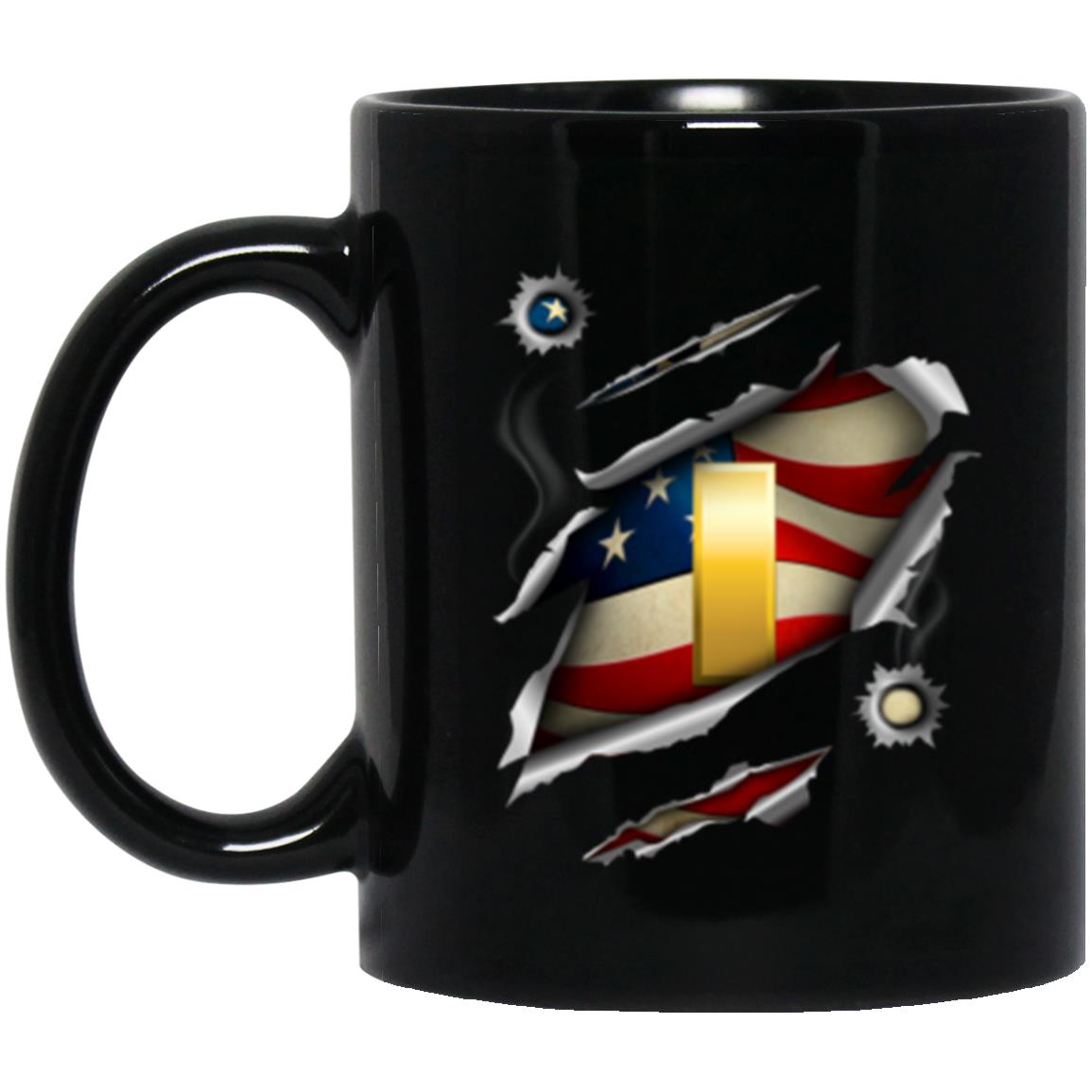 US Air Force O-1 Second Lieutenant 2d Lt O1 Commissioned Officer Ranks 11oz - 15oz Black Mug