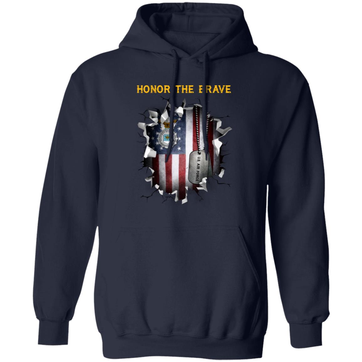 US Air Force Security Police - Honor The Brave Front Shirt