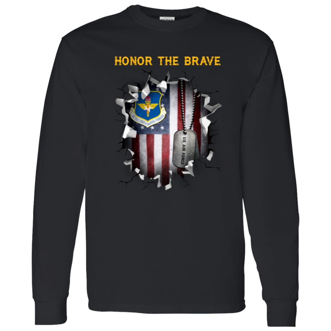 US Air Force Air Education and Training Command - Honor The Brave Front Shirt