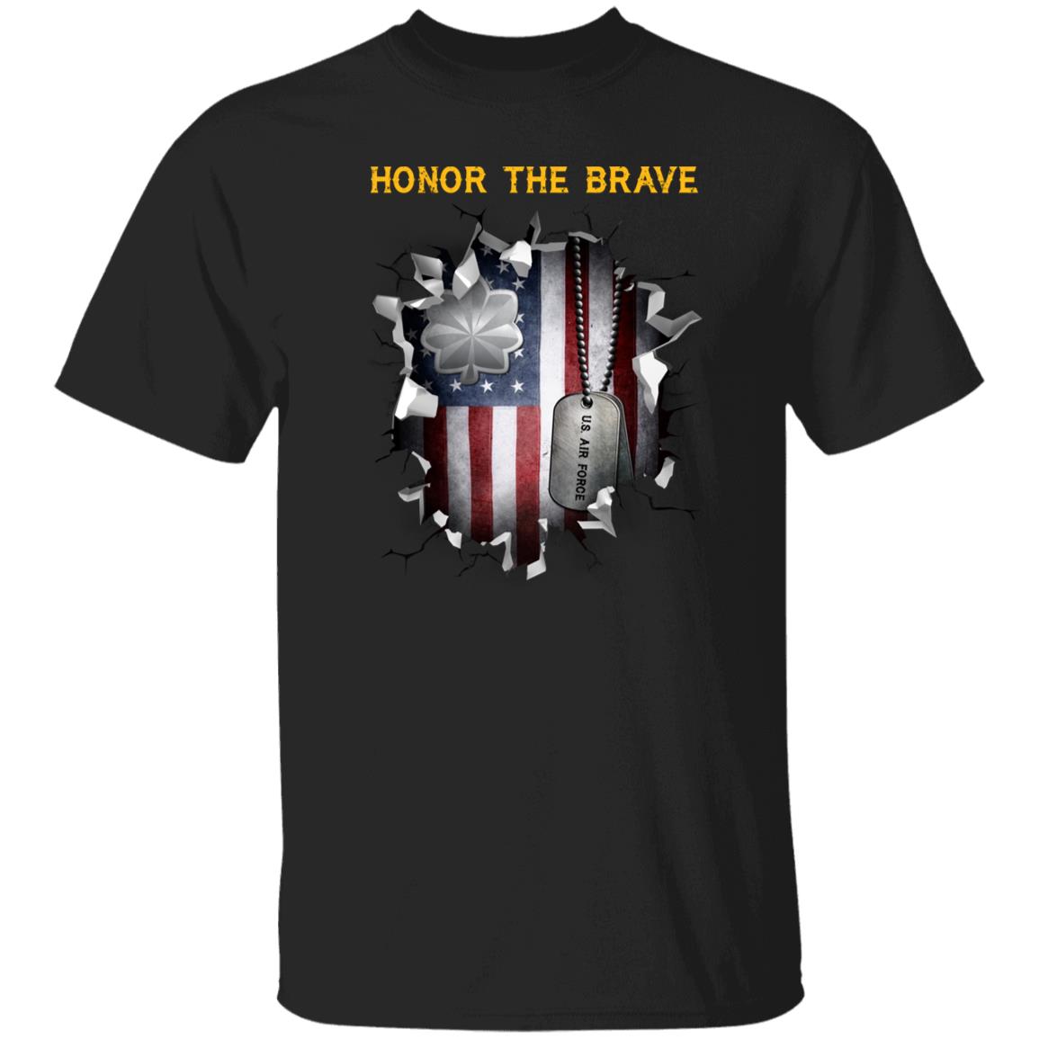 US Air Force O-5 Lieutenant Colonel Lt Co O5 Field Officer  - Honor The Brave - Honor The Brave Front Shirt