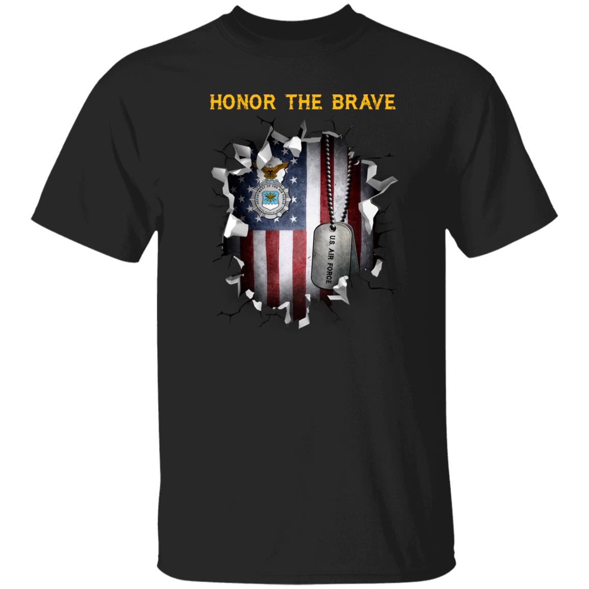 US Air Force Security Police - Honor The Brave Front Shirt