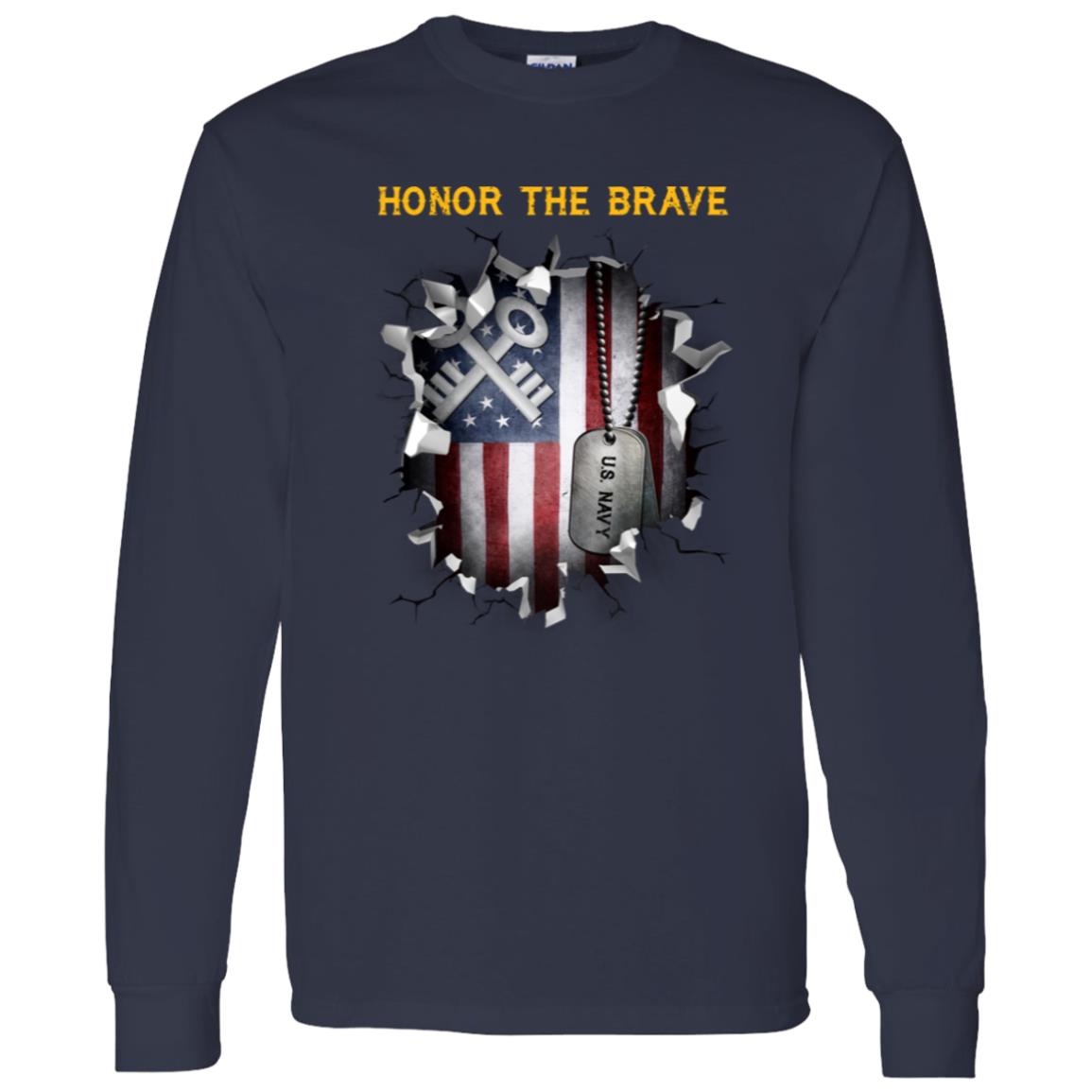 U.S Navy Logistics specialist Navy LS - Honor The Brave Front Shirt