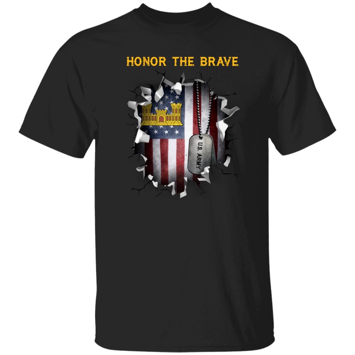 US  Army Corps of Engineers  - Honor The Brave Front Shirt