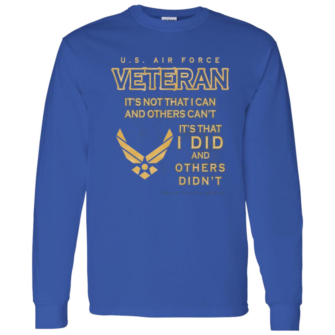 US Air Force Proud To Have Served Front Shirt