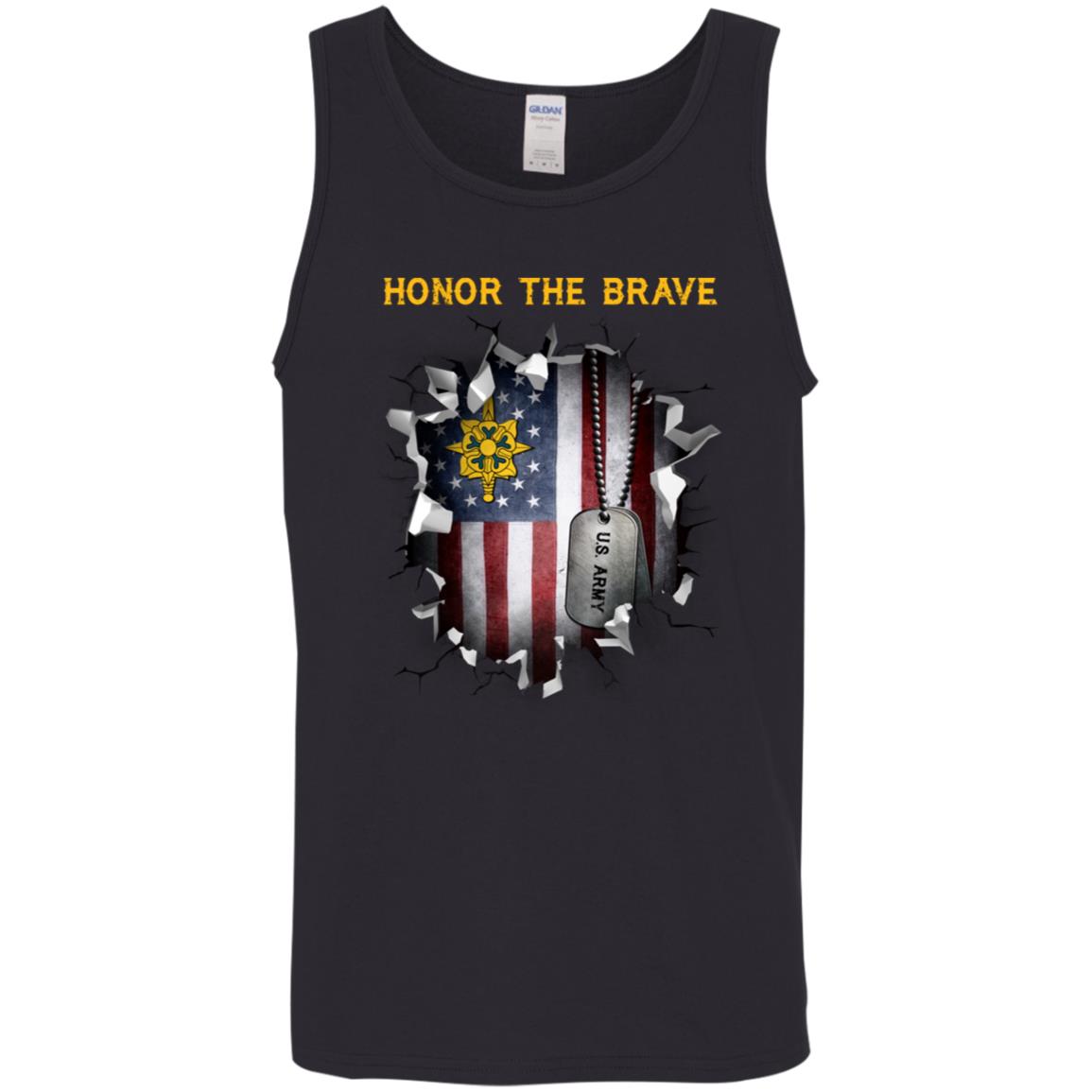 US Army Military Intelligence Branch  - Honor The Brave Front Shirt