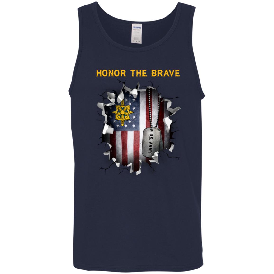 US Army Military Intelligence Branch  - Honor The Brave Front Shirt