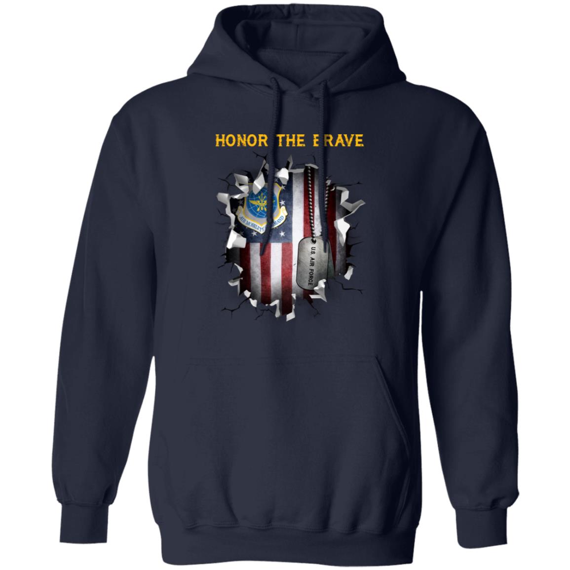 US Air Force Air Mobility Command - Honor The Brave Front Shirt