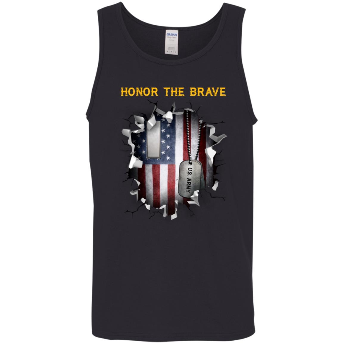 US Army O-2 First Lieutenant O2 1LT Commissioned Officer - Honor The Brave Front Shirt