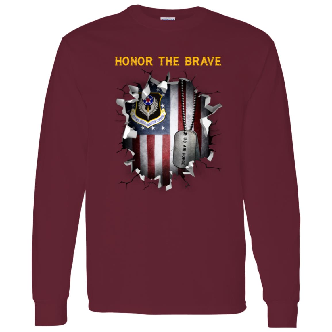 US Air Force Special Operations Command  - Honor The Brave Front Shirt