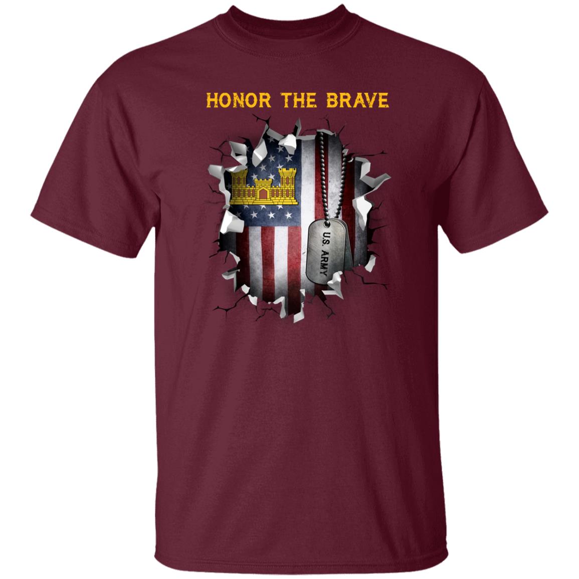 US  Army Corps of Engineers  - Honor The Brave Front Shirt