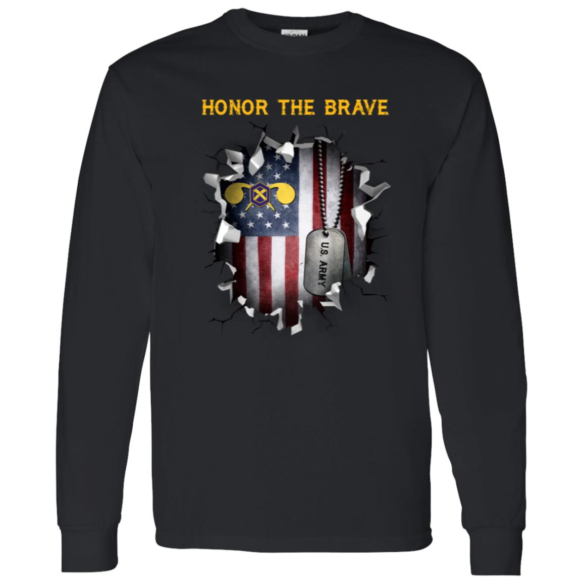 US Army Chemical Corps  - Honor The Brave Front Shirt