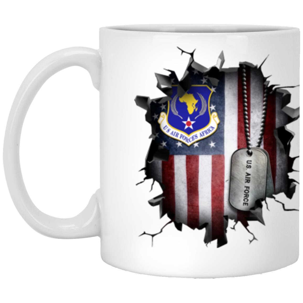 US Air Forces Africa 3D Break Effect Coffee Mug 11oz - 15oz White Mug