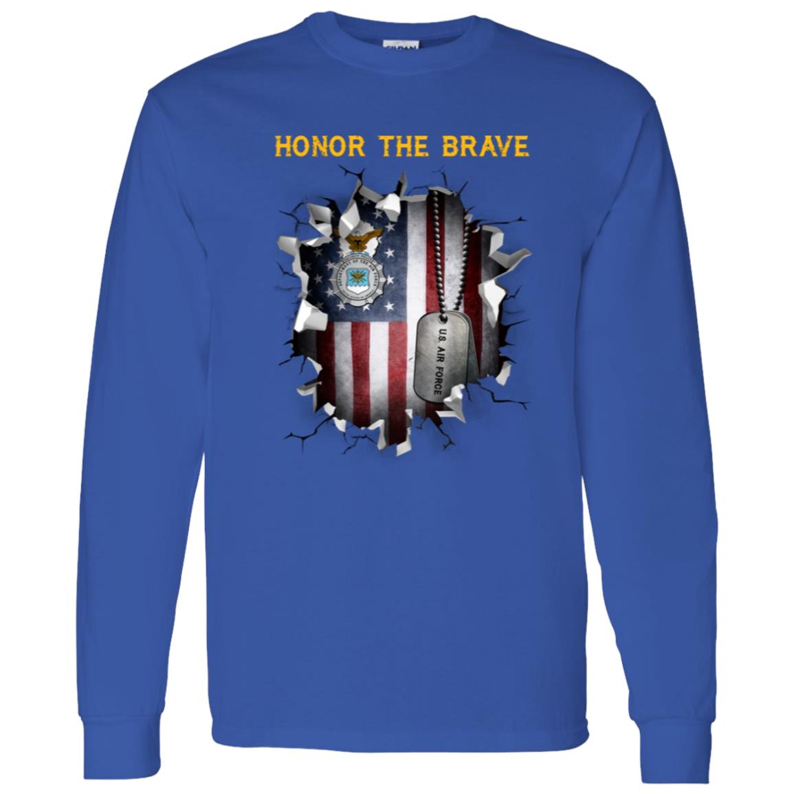 US Air Force Security Police - Honor The Brave Front Shirt